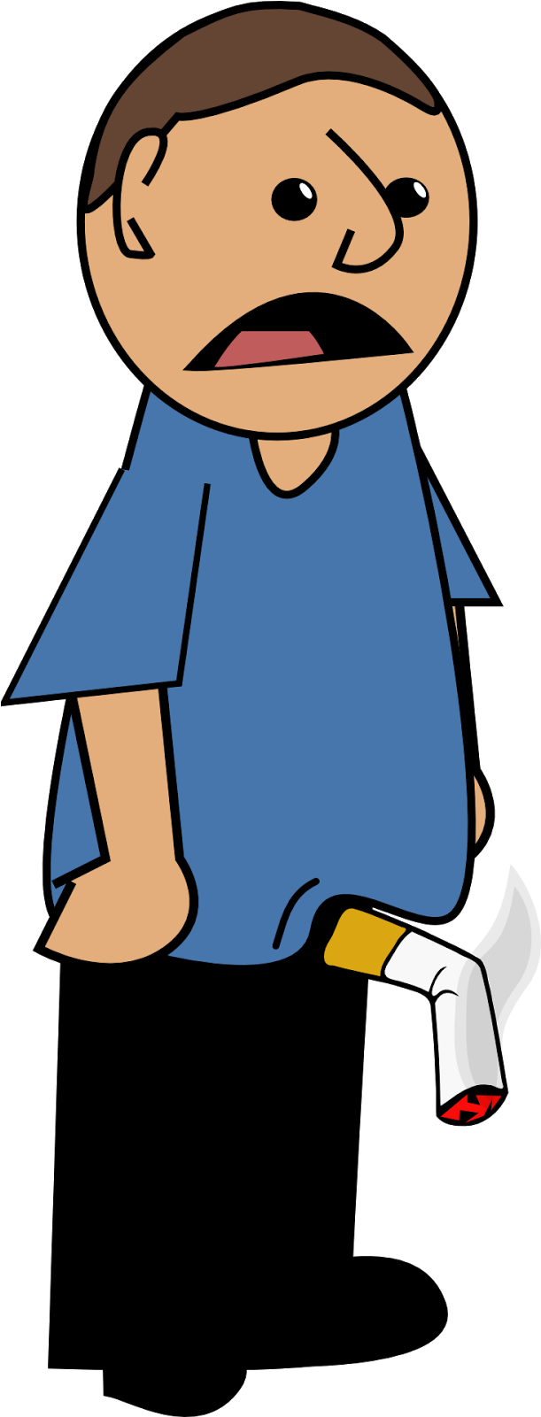 Stop Smoking Clip Art Photo Medium Size - Cigarro E Impotência (800x1600)