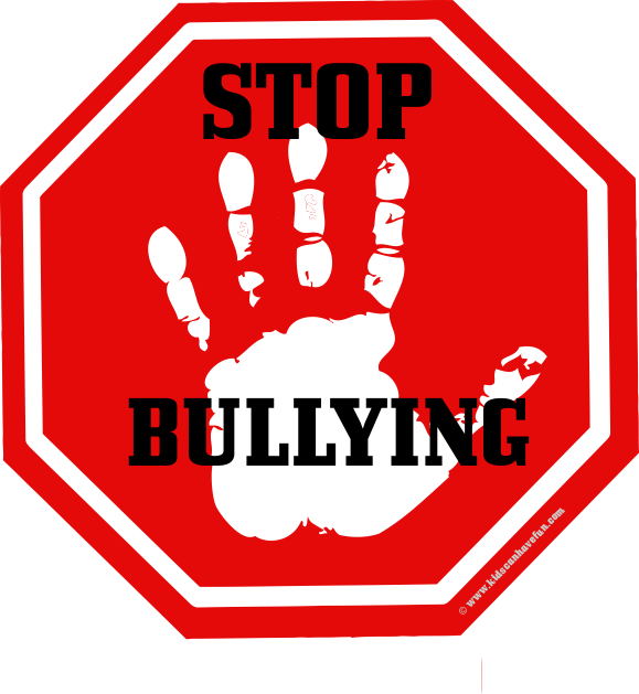 Hand On Stop Sign With Stop Bullying Letters - Palm Print Popsocket - Phone Stand And Grip (579x629)
