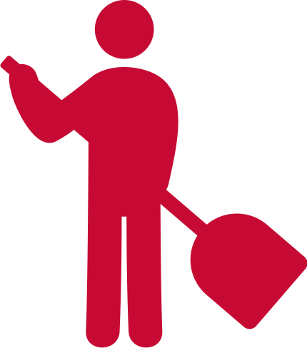 Post Construction Clean Up - Janitor Icon (430x488)