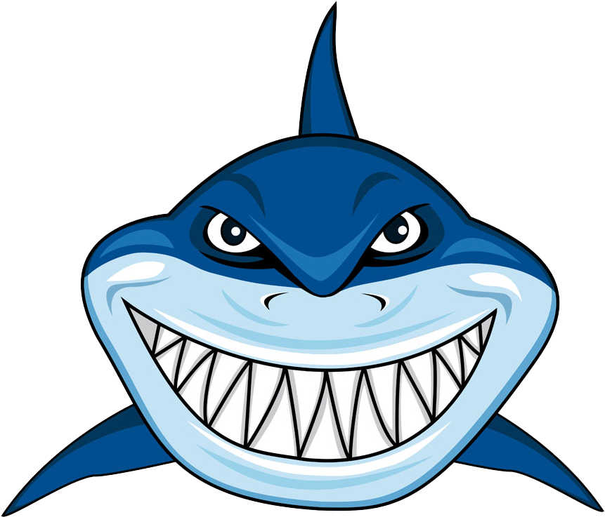 Great White Shark Cartoon Clip Art - Great White Shark Cartoon Clip Art (1000x750)