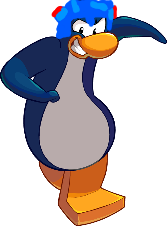 Mega Man Helmet On Penguin By Tpp 2 - Thumbnail (548x743)