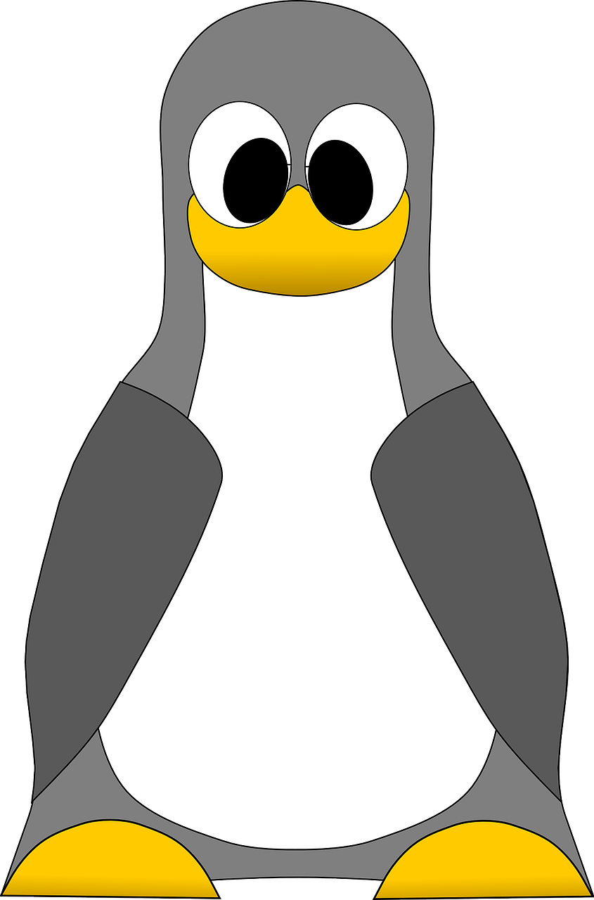 Tux Penguin Linux Logo Symbol Png Image - Fish Clip Art (845x1280)