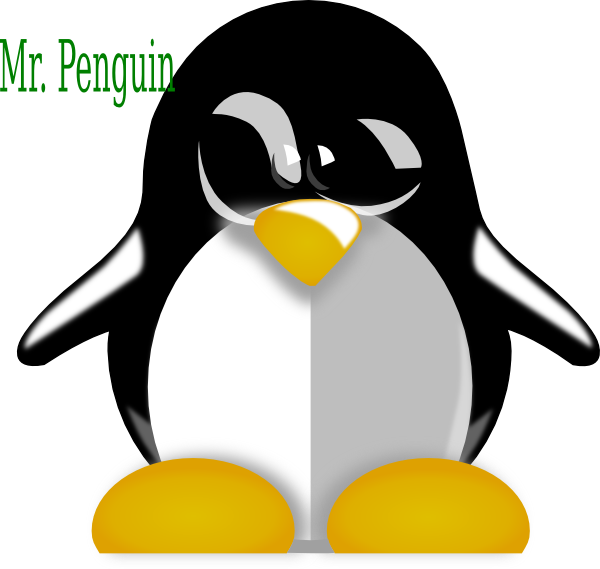 Penguin Clip Art At Clker - Animated Crossed Eyes Gif (600x569)
