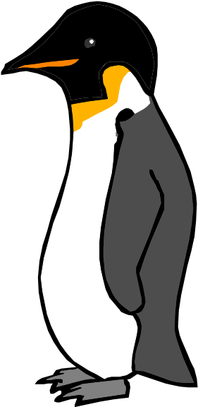 King Penguin - King Penguin Cartoon (420x713)