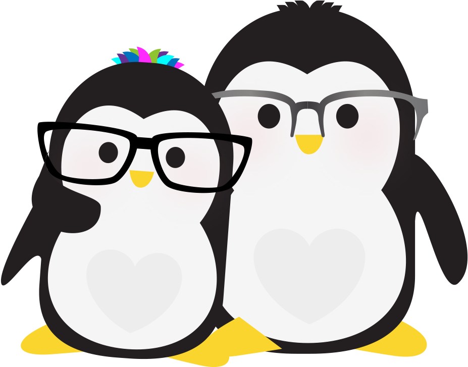 Joan Penguin And Dan Penguin Are Pictured Together, - Penguin (1000x1000)