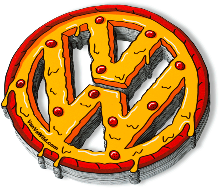 Vw Pizza Sticker - Vw Pizza Sticker (1000x1000)
