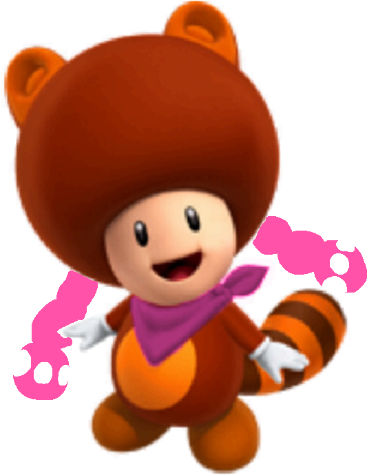 2 Tanooki Toadette - Super Mario 3d World Tanooki Toad (567x719)