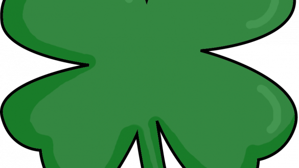 Magic Images Of 4 Leaf Clovers Four Clover Clipart - Four-leaf Clover (585x329)
