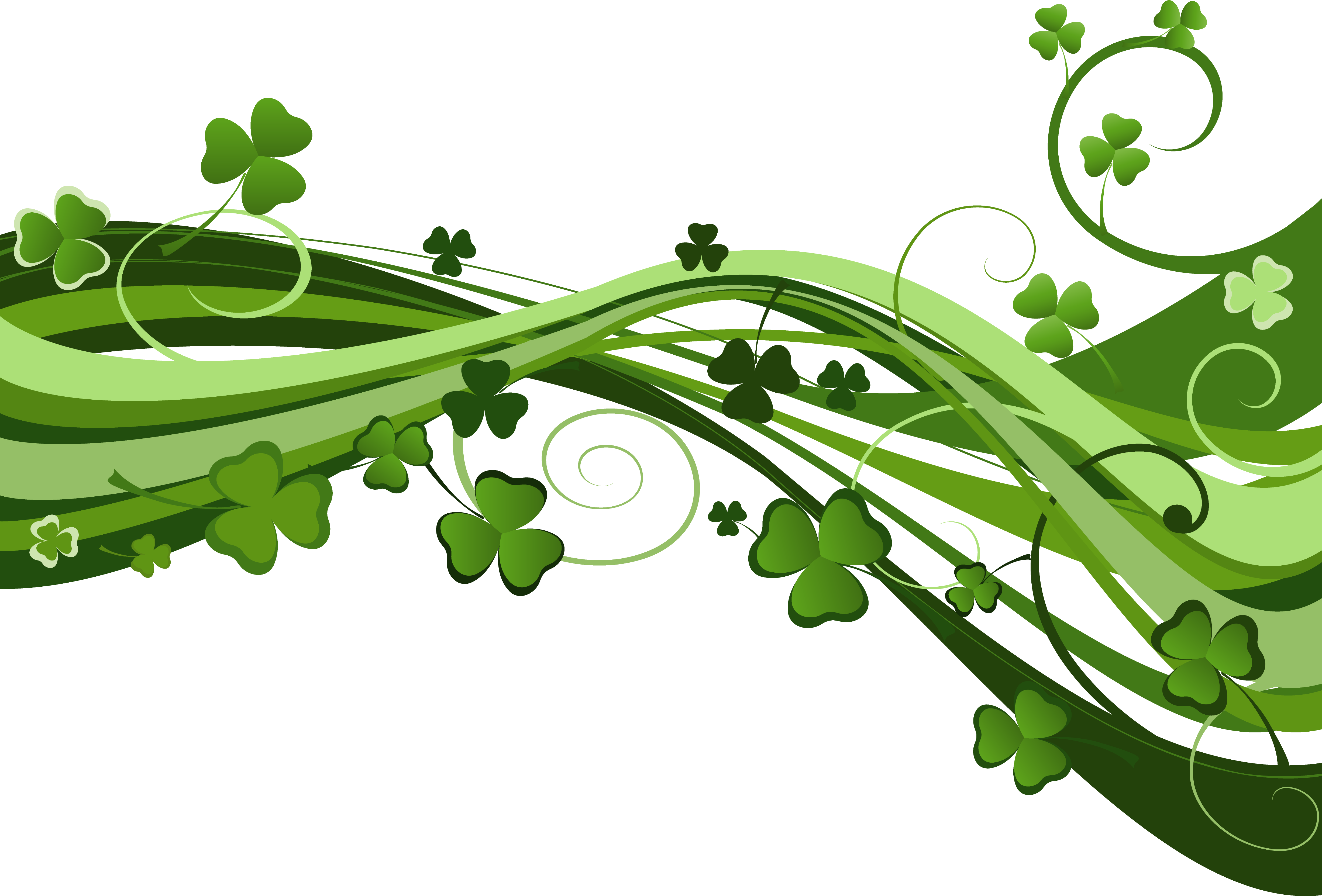 Clover Clipart Classroom Decoration - St Patricks Day Png (4903x3528)