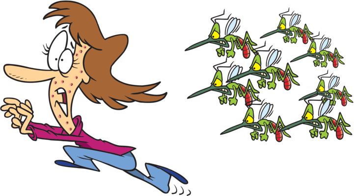Mosquitoes Love Me - Running From A Wasp (721x400)