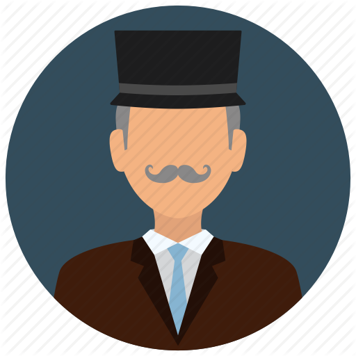 Mustache Clipart Old Hat - Avatar (512x512)