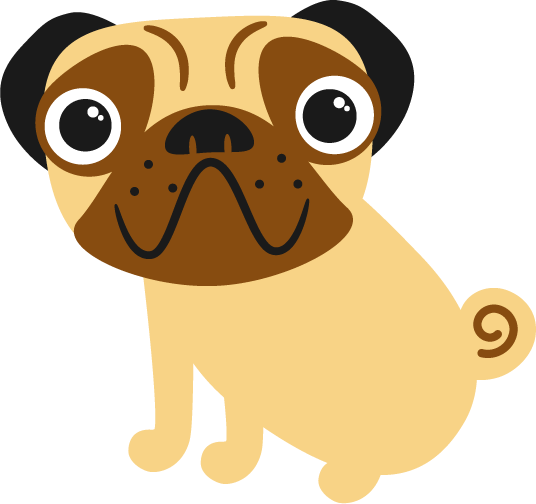 Es Un Perro Pug Muy Muy Perezoso Y Soñador, Le Encanta - Poncho (536x504)