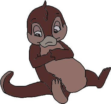 Digger The Platypus By The Acorn Bunch - Cartoon (431x390)