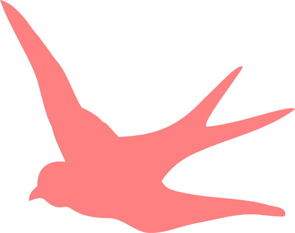 Birds Silhouette Pink (600x473)