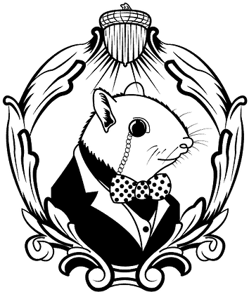 Black Squirrel Print Shop - Black Squirrel (369x416)