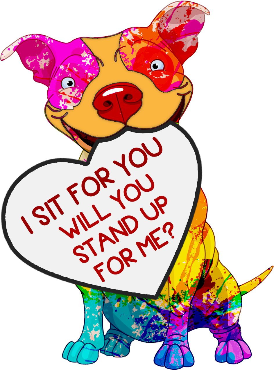Pit Bull Mug - Dog Lovers Mug - I Sit For You, Will You Stand Up For (1130x1361)