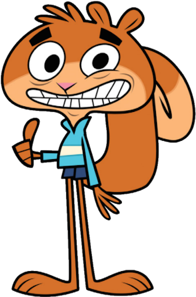 He Is Best Friends With A Plant Named Richard And A - Scaredy Squirrel Tv Show (405x600)