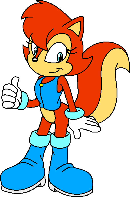 Sally Acorn Sa Redesign Remake By Logiteeka - Kind Of Animal Is Sally Acorn (455x687)