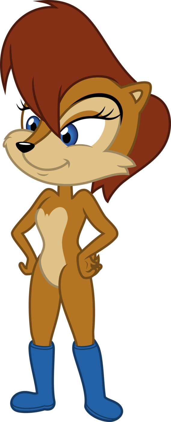 Sally Acorn By Jeatz-axl - Sally Acorn Png (569x1404)