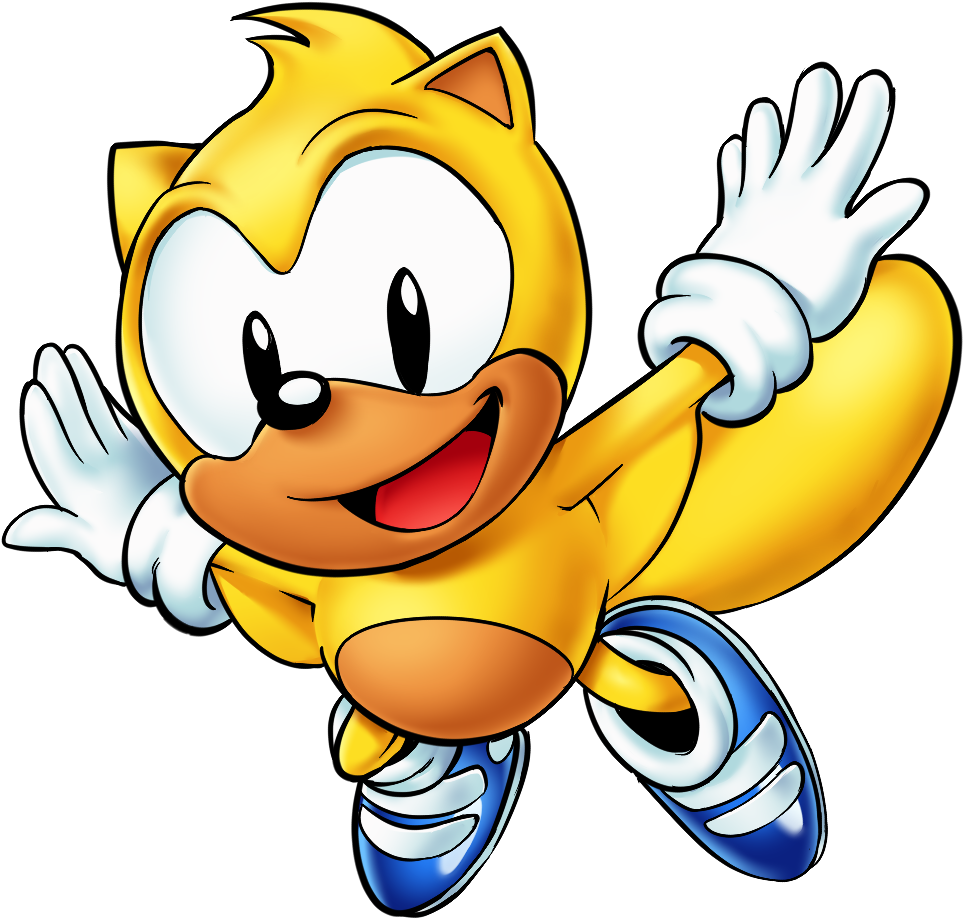 Mighty The Armadillo Ray The Flying Squirrel Ray The - Ray The Flying Squirrel Sonic Mania (1100x1100)