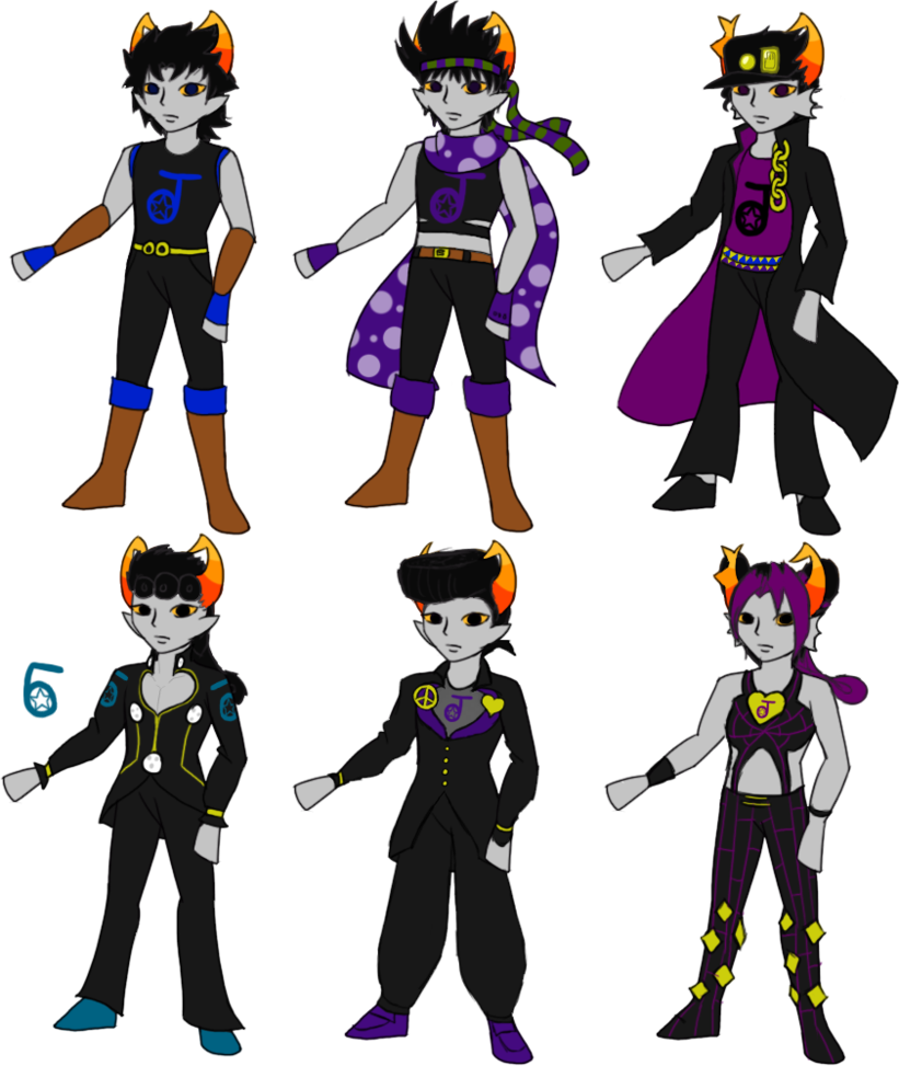 Jojo Trolls Genetics Test By Notoriousdogfight - Jjba Homestuck (821x973)