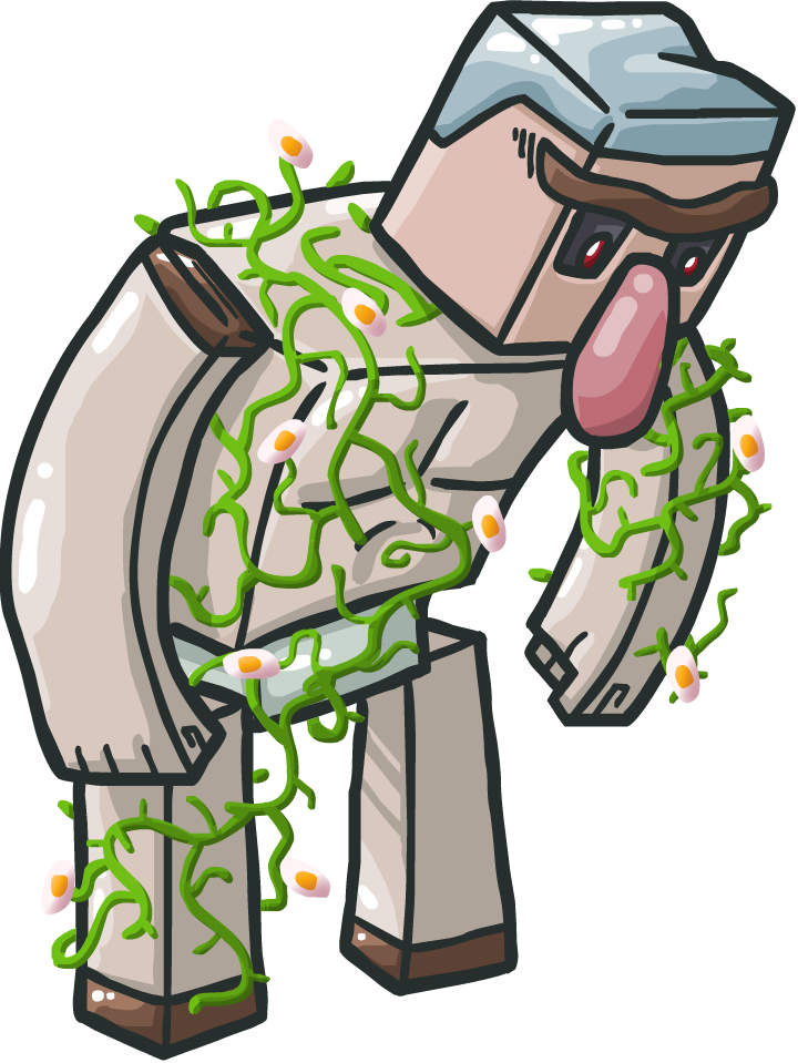 28 Collection Of Iron Golem Drawing - Cartoon Iron Golem Minecraft (720x959)