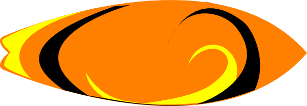 Surfboard Clip Art At Vector Clip Art - Surf Board Clip Art Free (600x207)