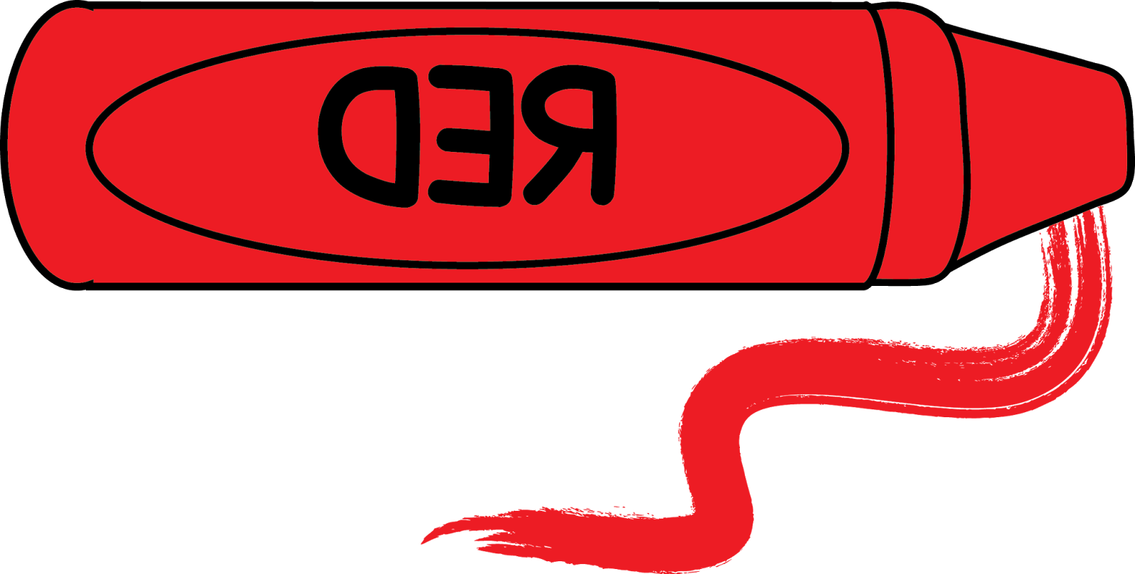 Free Red Crayon Clipart - Crayon (1600x809)