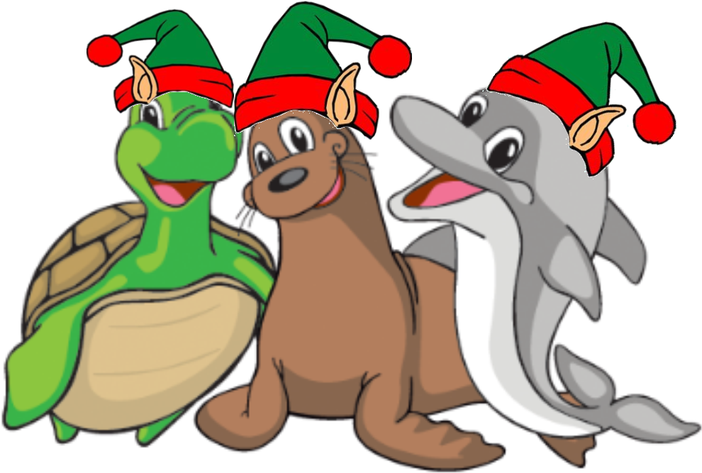 Christmas Learn To Swim Gift Voucher - Cartoon (1046x745)