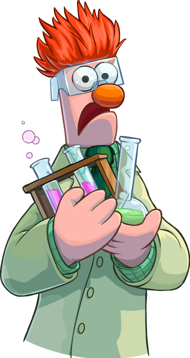 Beakerartwork - Beaker Muppet Png (380x716)