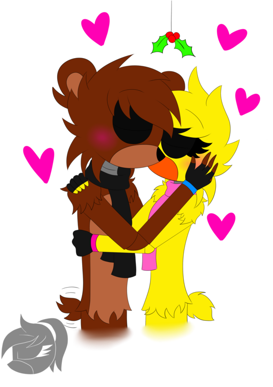 Freddica Kiss-christmas Kiss - Art (600x761)