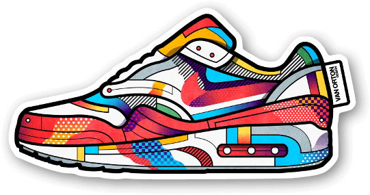 Sneakers Set On Behance - Sticker (600x340)