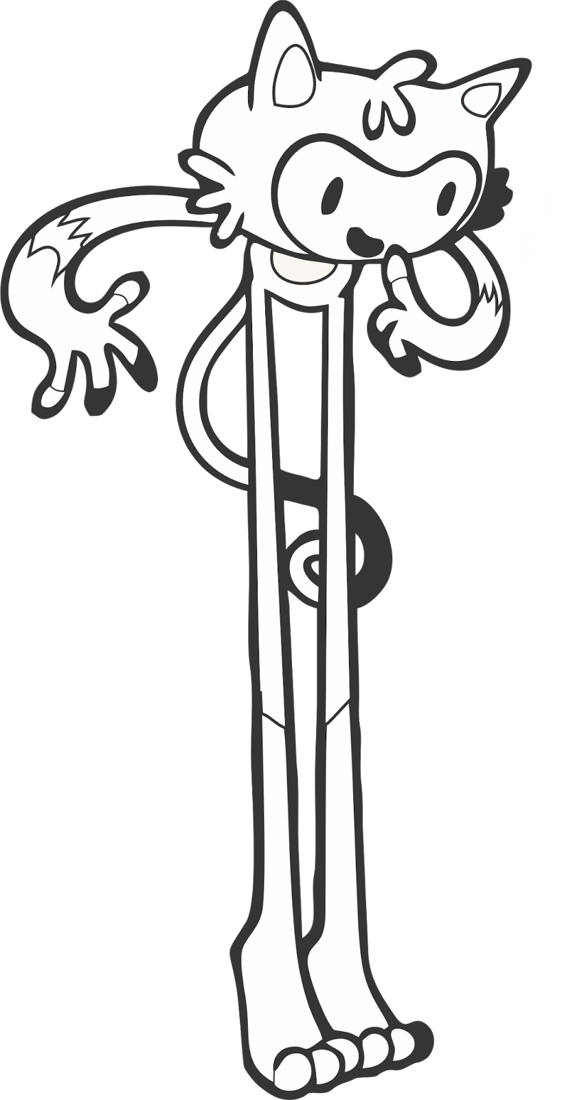 Mascotes Olimpíadas E Paralimpíadas Rio 2016 Para Colorir - Drawing (818x1600)