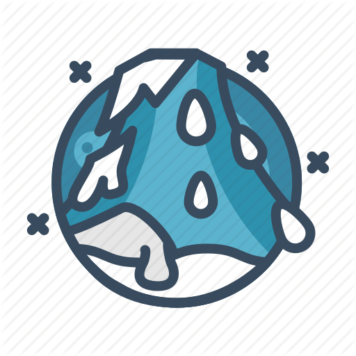 Climate - Melting Iceberg Icon (512x512)