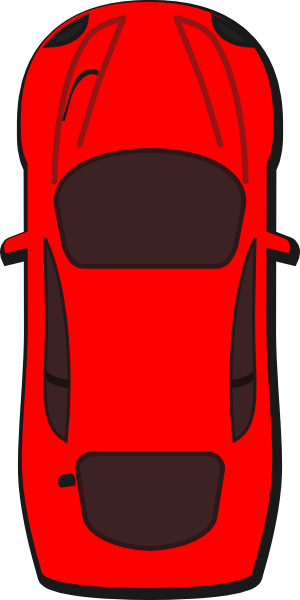 90 Clip Art At Clker - Birds Eye View Car (300x600)