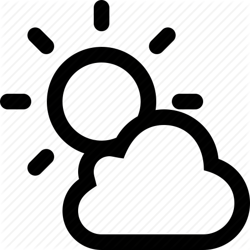 Climate, Cloudy, Forecast, Partly Cloudy, Sun, Sunny, - Sunny Cloud Icon Png (512x512)