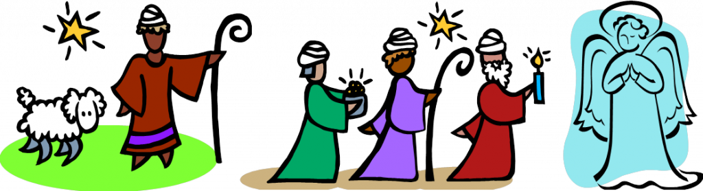 Interactive Christmas Clipart Interactive Christmas - Christmas Shepherd Clip Art (1024x278)