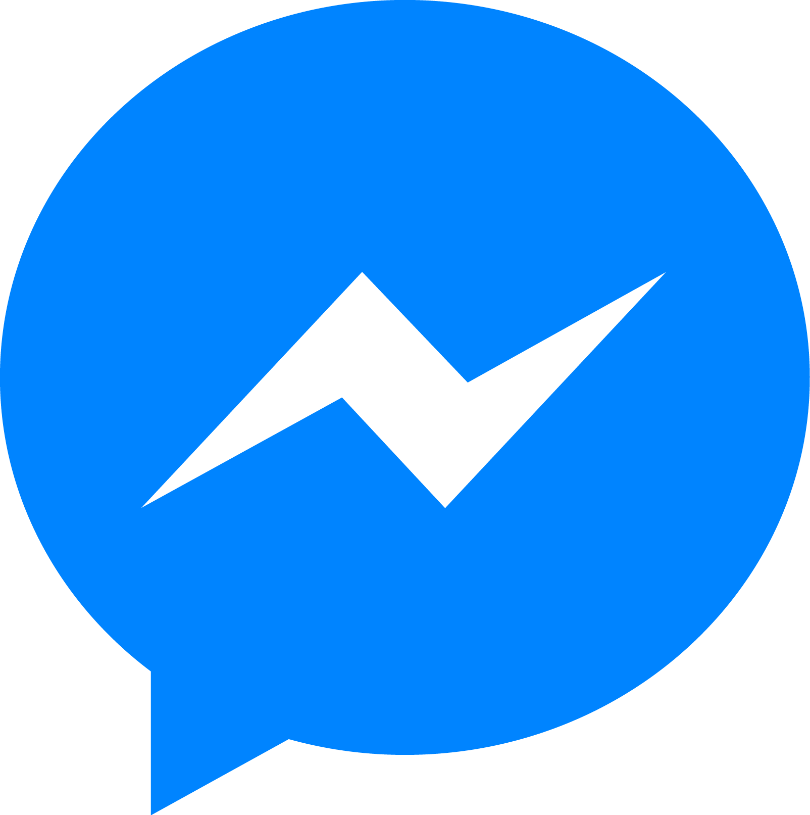 50 Facebook Icons Vector Free Download - Facebook Messenger Logo Icon (1604x1613)