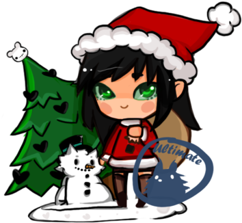 Santa Christmas Chibi By Ultimate-hedgehog - Christmas Day (400x366)