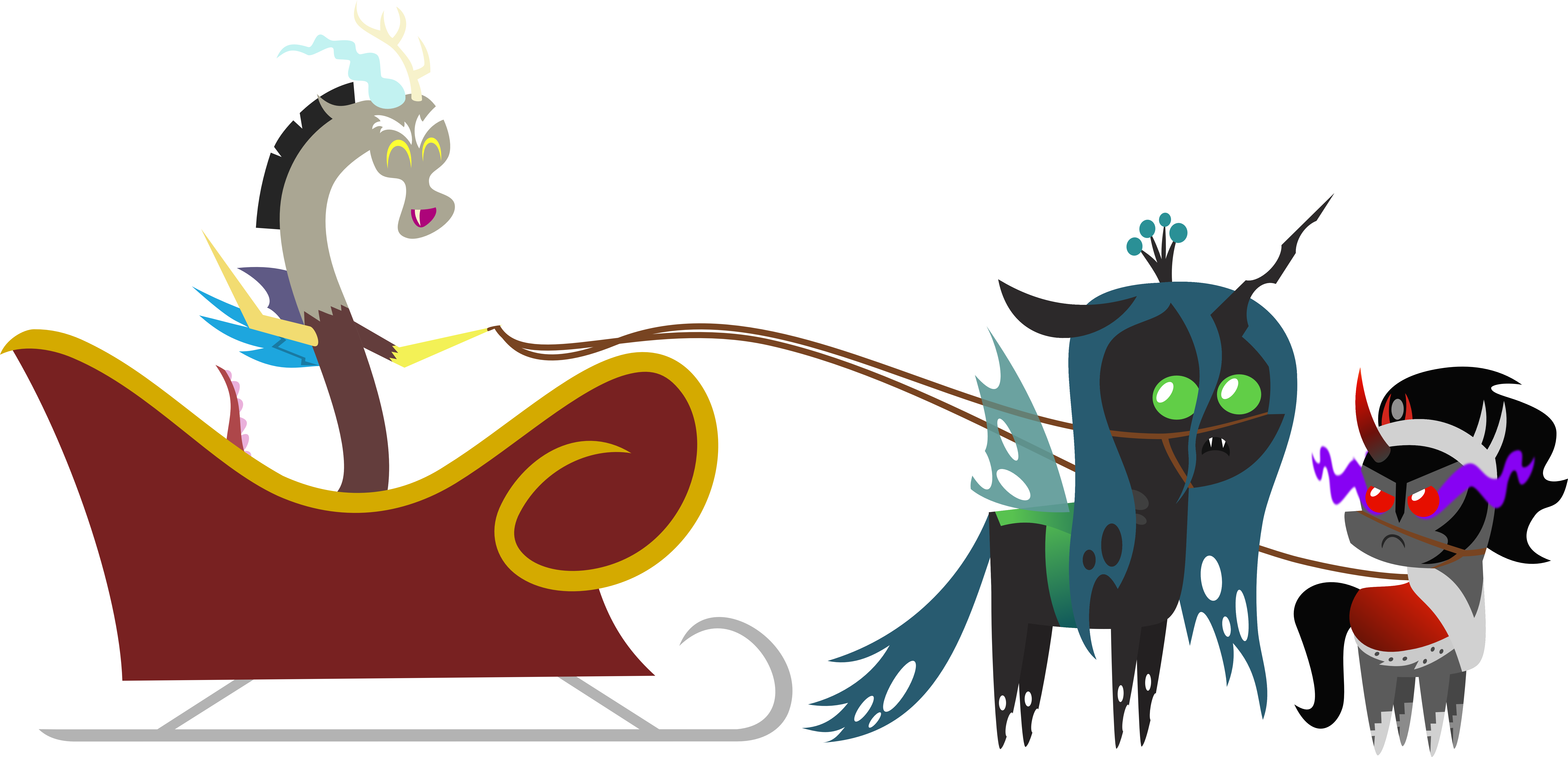 25 Days Of Christmas Ponies- Day 24 Discord By V0jelly - Mlp Discord Christmas (7710x3725)