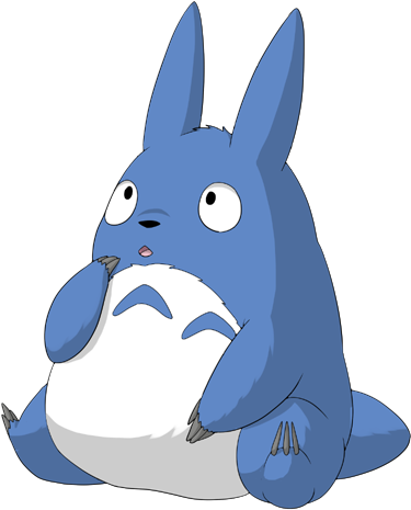 Chu Totoro By Million Mons Project - Blue Totoro Png (500x500)