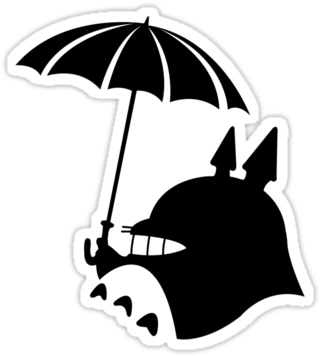 My Neighbor Totoro By Luc Kersten Dã©co Home And Accessories - My Neighbor Totoro Silhouette (375x360)