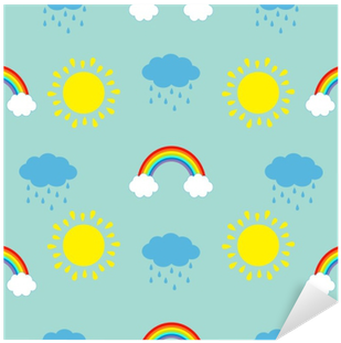 Autocolante Pixerstick Sol Bonito De Desenho Animado, - Circle (400x400)