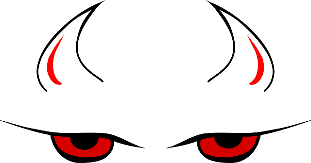 Red, Eye, Cartoon, Horn, Witch, Devil, Horns - Williamsville South Billies Logo (640x336)