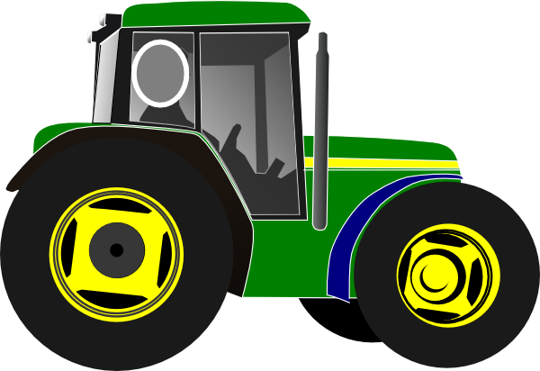 Green Tractor Clipart Green Tractor Hi - Tractor Vector (600x412)