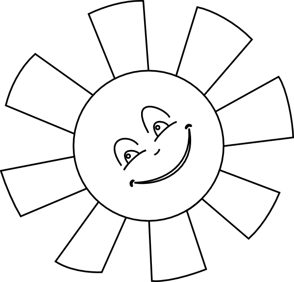 Sun Coloring Pages (600x575)