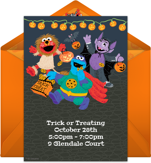 Pretty Sesame Street Banner Template Photos Banner - Halloween (650x650)