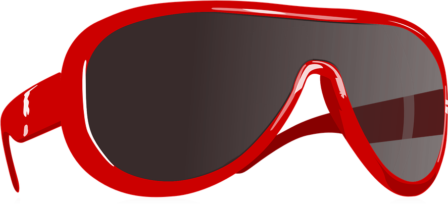 Red Sun Cliparts - Sunglasses Clip Art (886x720)