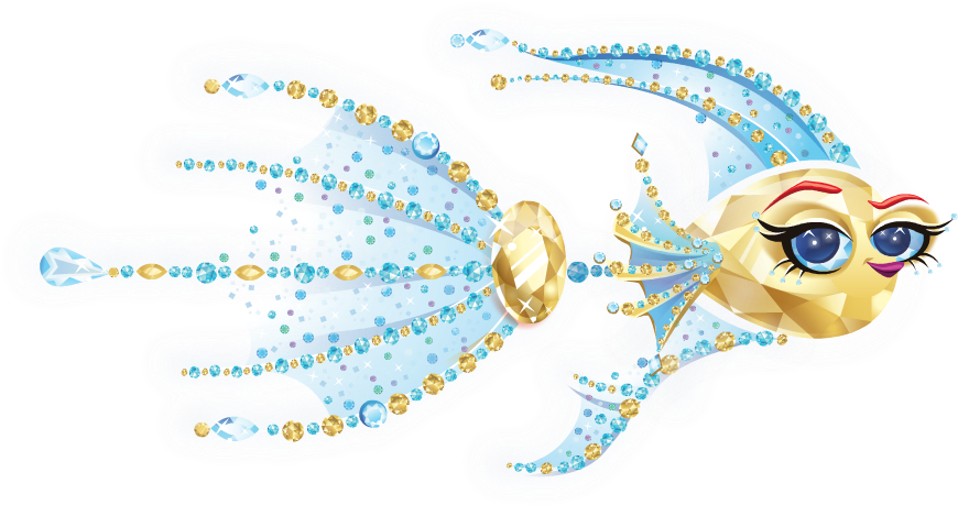 Diamond Clipart Rare - Fish With Attitude Fish (881x484)