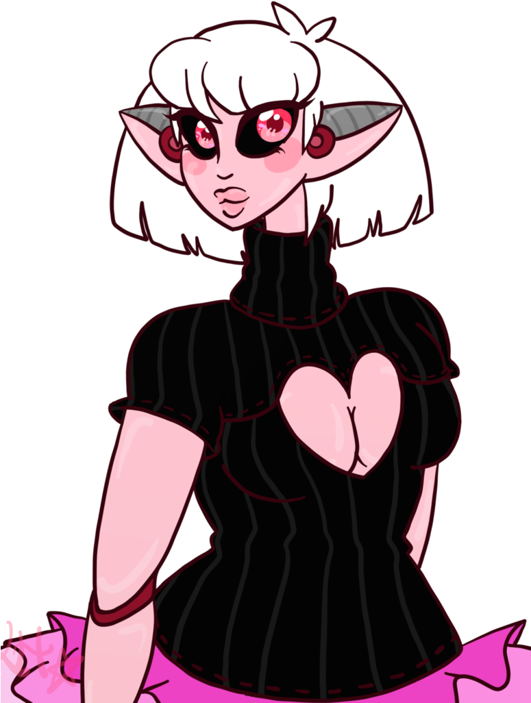 Eros In A Boob Sweater/tutu By Litchhands - Illustration (774x1032)